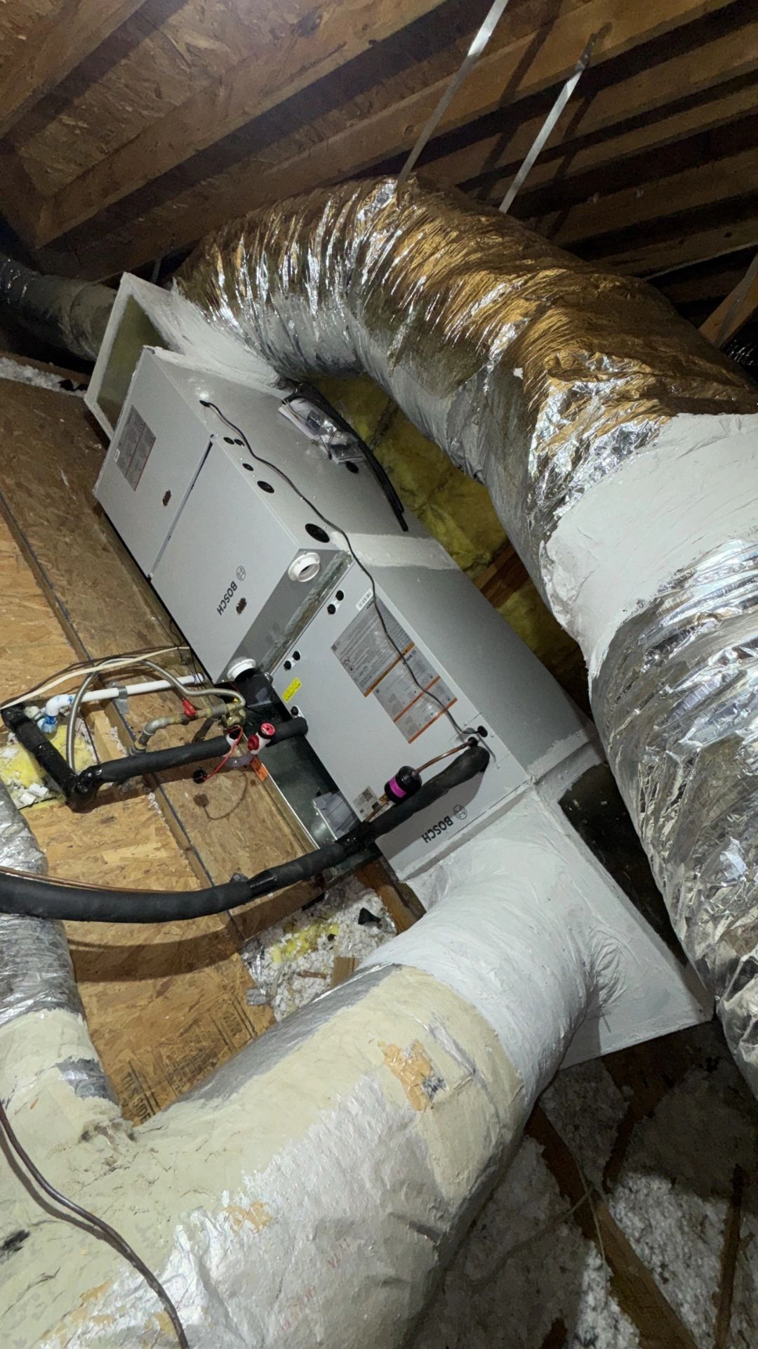 Heating installation Mt Pleasant Bosch air handler