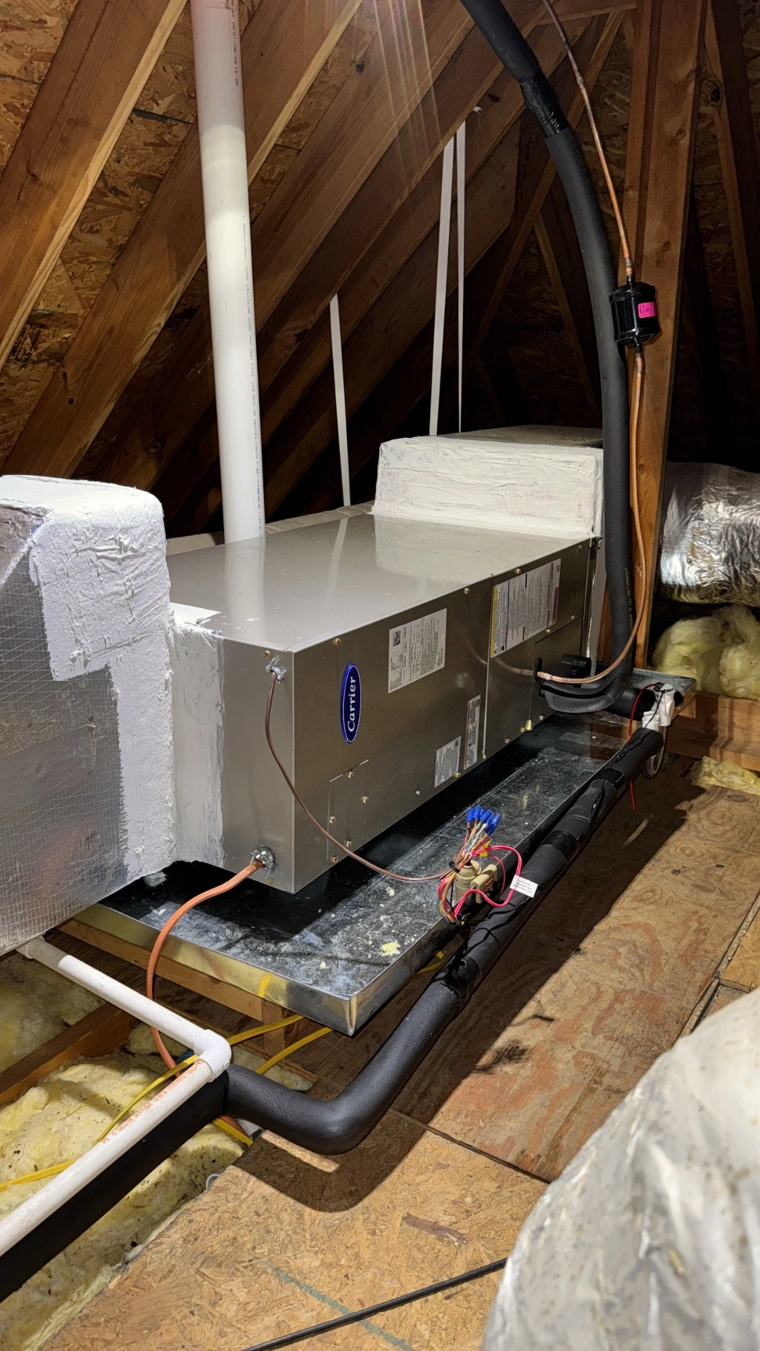 Carrier air handler Mt Pleasant installation